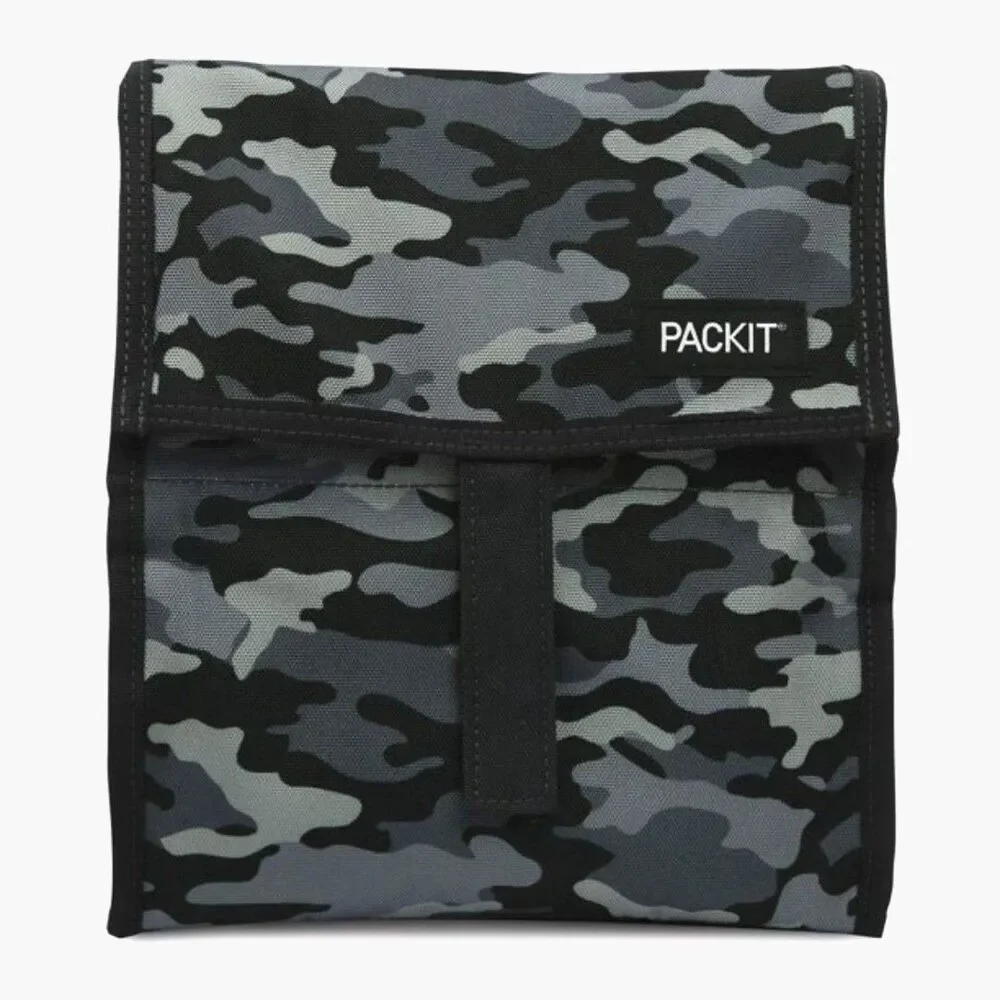 {2} Freezable Lunch Bags w/ Gel-Lined Walls & Zip Closure . Freezes Overnight